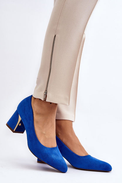 Block heel pumps Step in style