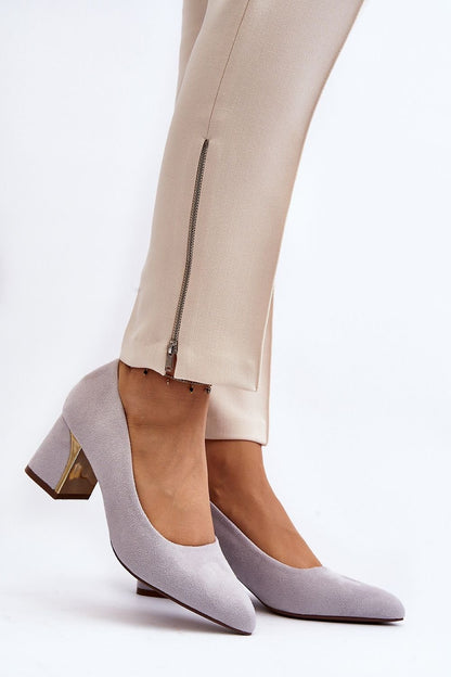 Block heel pumps Step in style