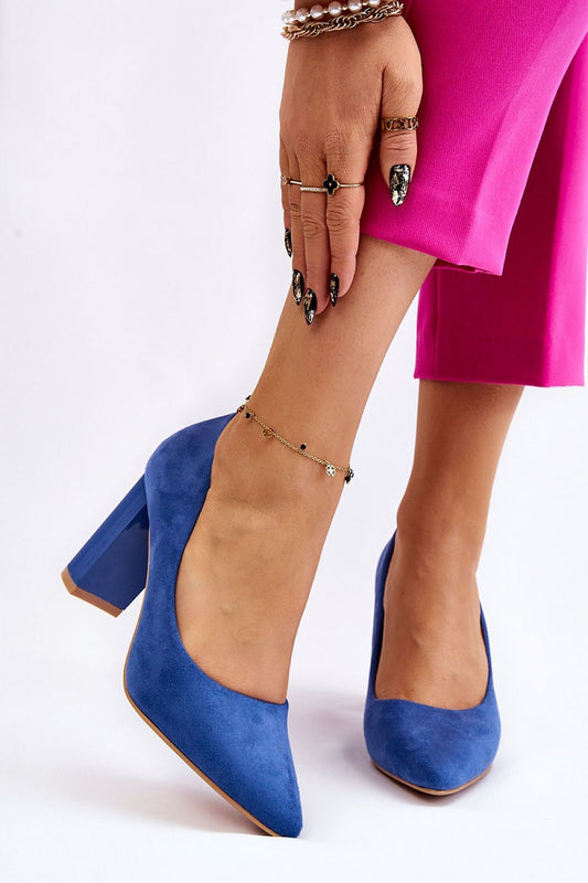 Block heel pumps Step in style