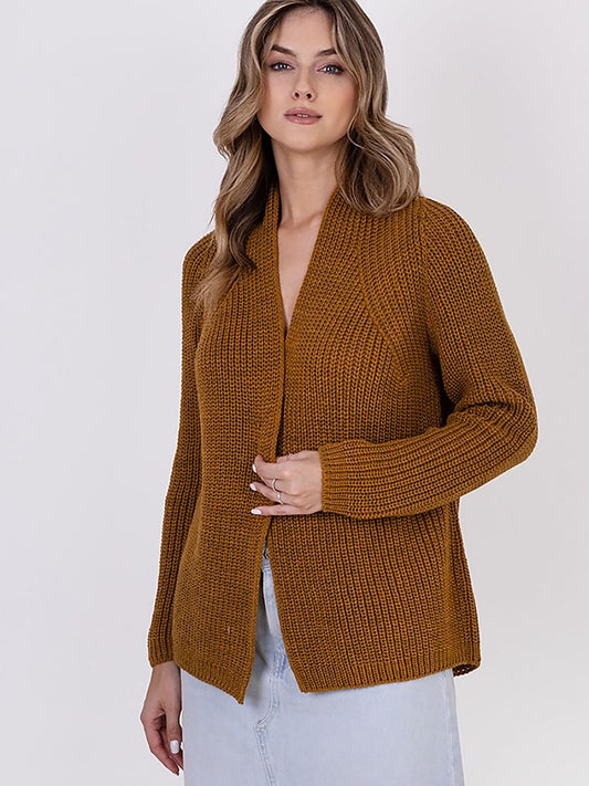 Cardigan MKM: Stylish Ribbed Knit Cardigan