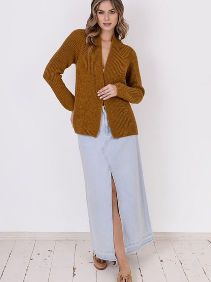 Cardigan MKM: Stylish Ribbed Knit Cardigan