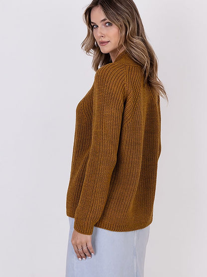 Cardigan MKM: Stylish Ribbed Knit Cardigan