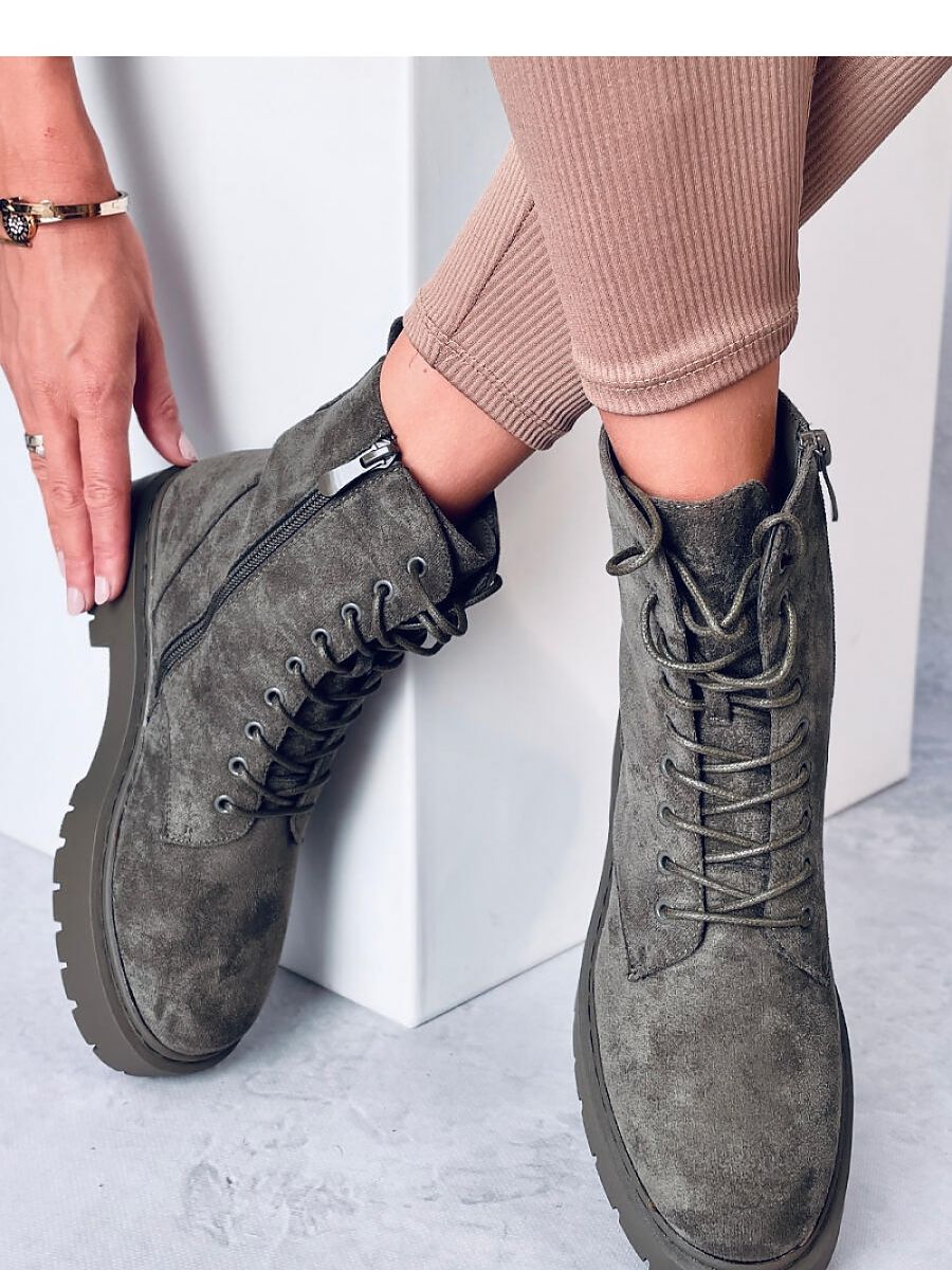 Inello Suede Lace-Up Platform Boots