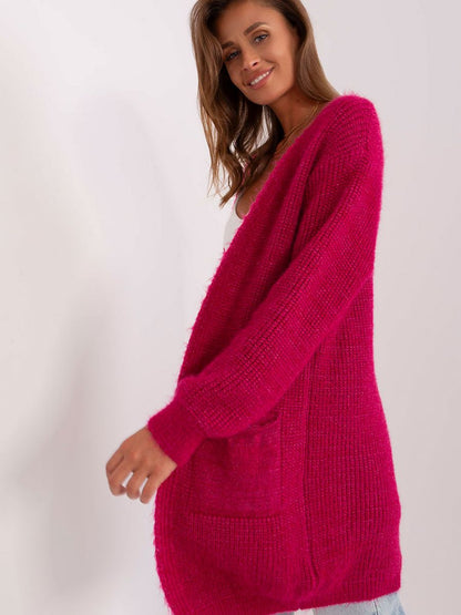 Cardigan Italy Moda: Everyday Wear Acrylic Knit Jumper with Slip Pockets