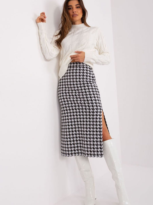 Lakerta Peplum Knit Midi Skirt