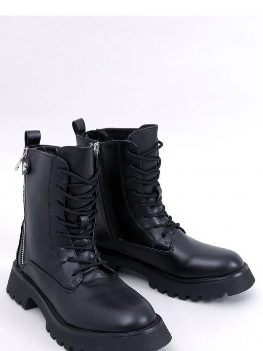 Inello Lace-Up Women's Boots with Zipper Closure