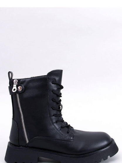 Inello Lace-Up Women's Boots with Zipper Closure