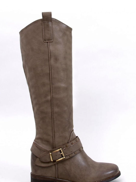 Buskin boots Inello: Stylish Women's Cowboy Boots with Buckle and Studs