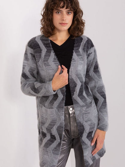 Effortless Geometric Pattern Cardigan