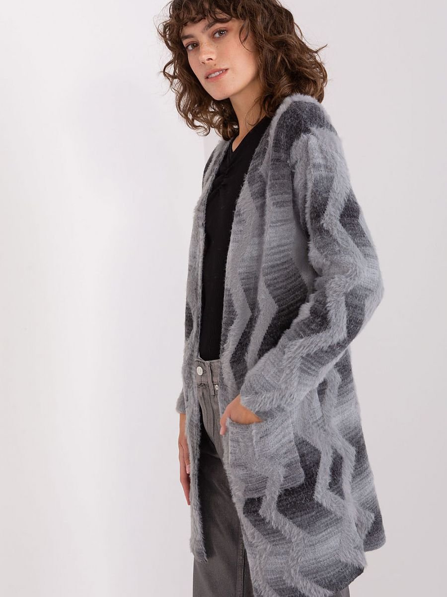 Effortless Geometric Pattern Cardigan