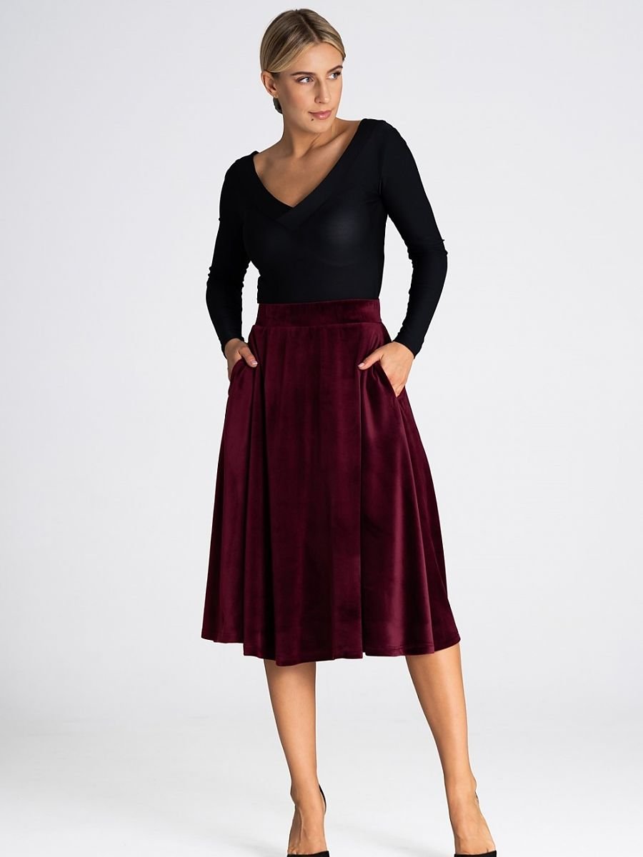 Refined Calf-Length Midi Skirt