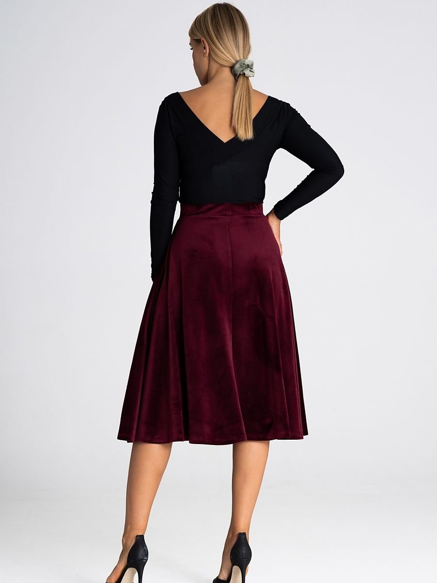 Refined Calf-Length Midi Skirt