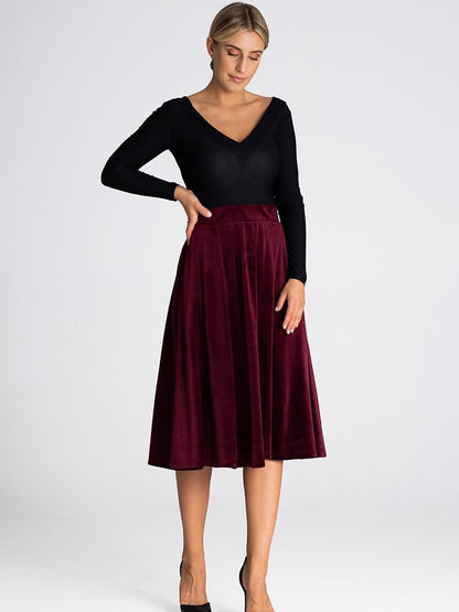 Refined Calf-Length Midi Skirt