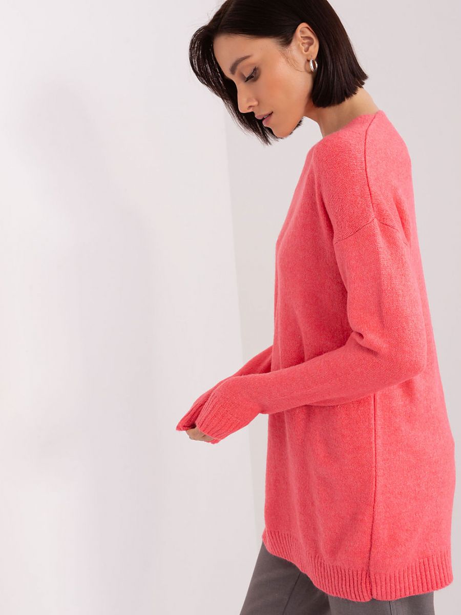 Sweter Damski Model TO-SW-1810.84P Coral - Rue Paris