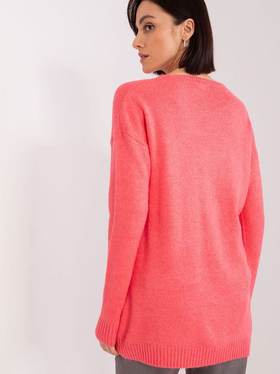 Sweter Damski Model TO-SW-1810.84P Coral - Rue Paris