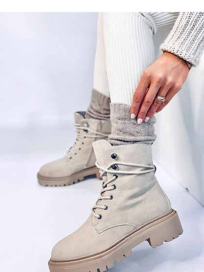 Inello Lace-Up Boots with Zipper Closure