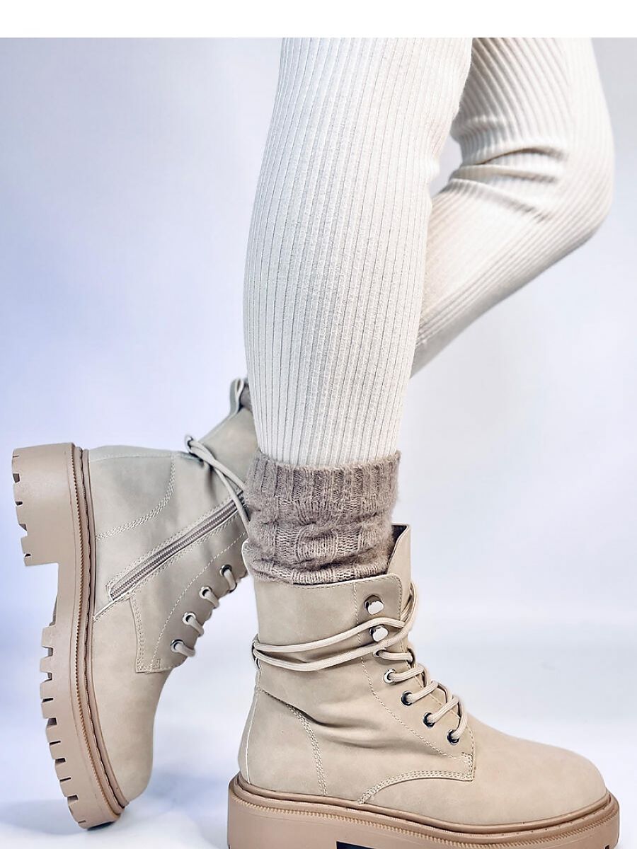 Inello Lace-Up Boots with Zipper Closure