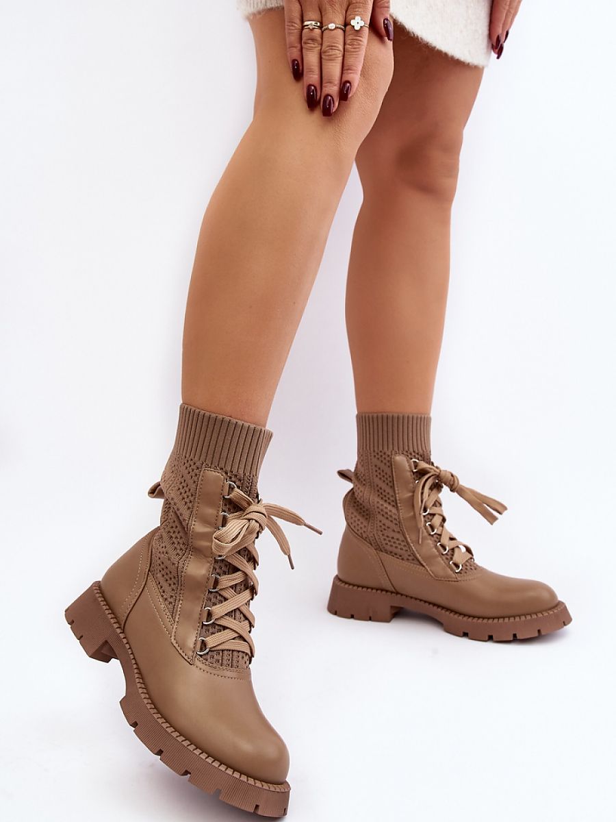 Step in Style  Eco Leather and Textile Women's Platform Boots