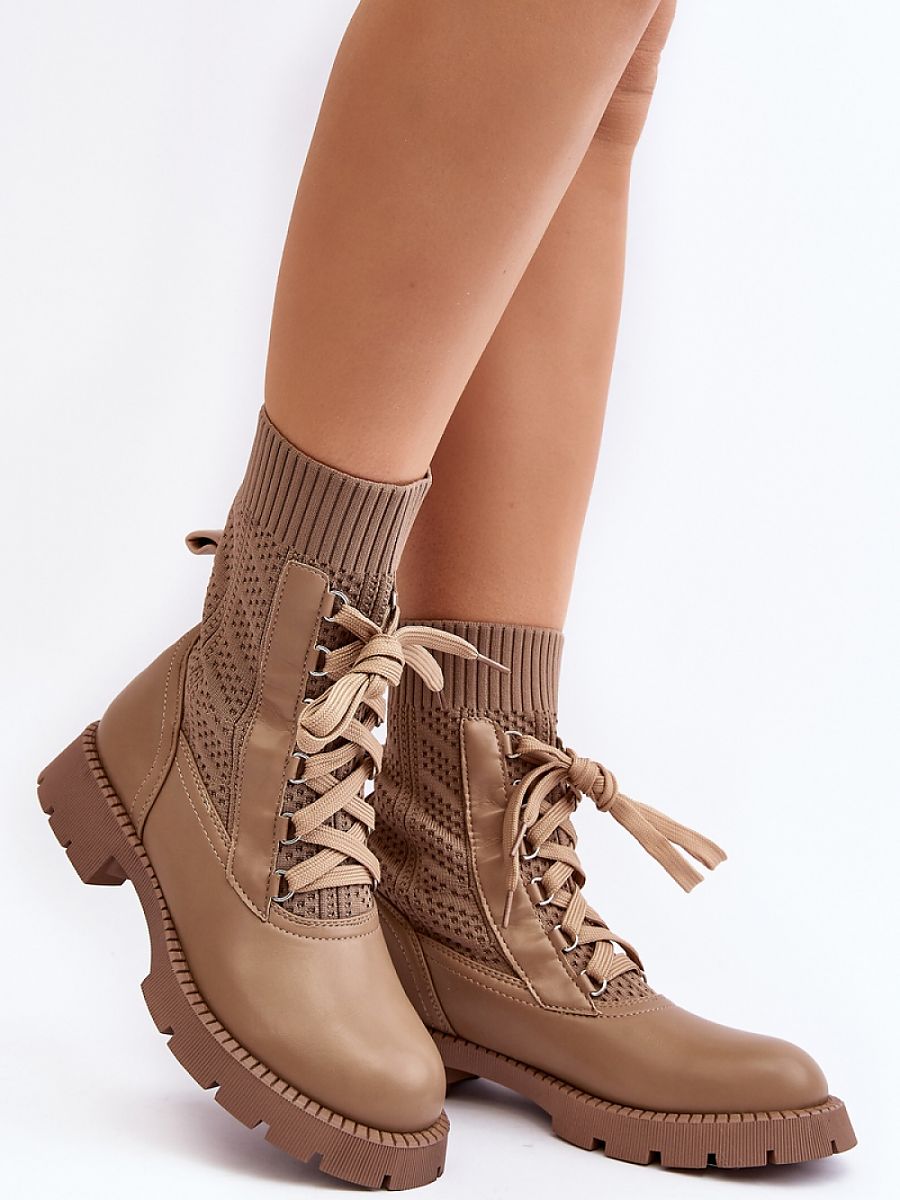 Step in Style  Eco Leather and Textile Women's Platform Boots