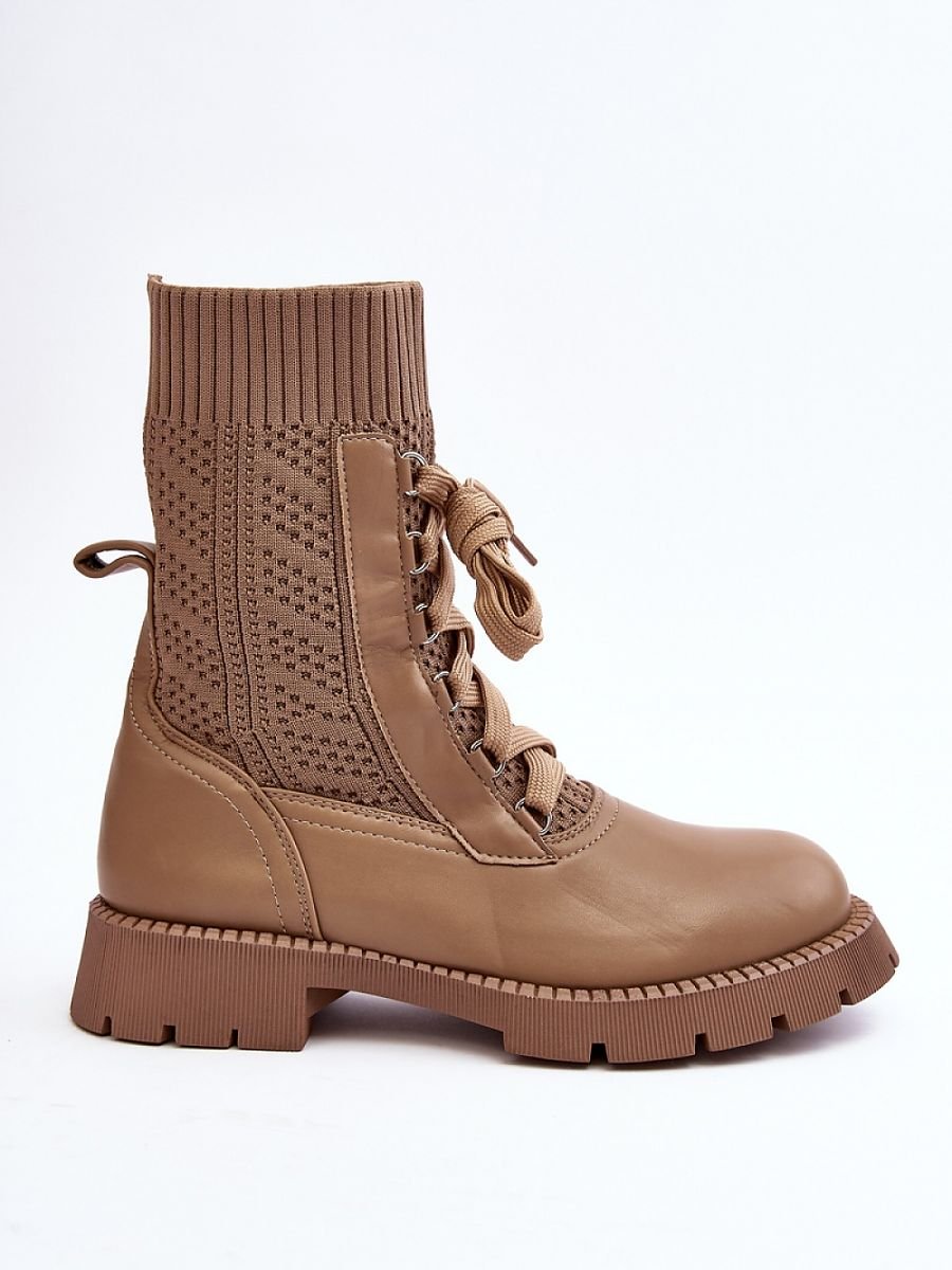 Step in Style  Eco Leather and Textile Women's Platform Boots