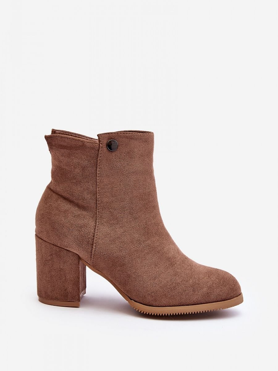 Step in Style Brown Eco-Suede Women's Boots with Stiletto Heel