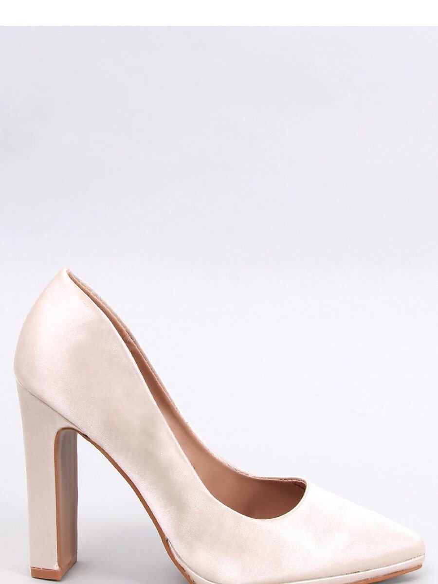 Stylish Satin Finish Block Heel Pumps for Women