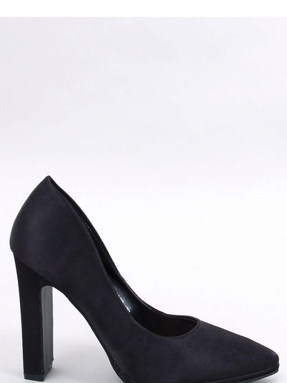 Chic Satin Block Heel Pumps by Inello