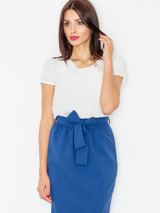 Skirt Figl: Stylish Pencil Skirt with Sash Detail