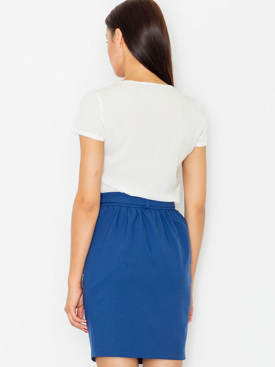 Skirt Figl: Stylish Pencil Skirt with Sash Detail