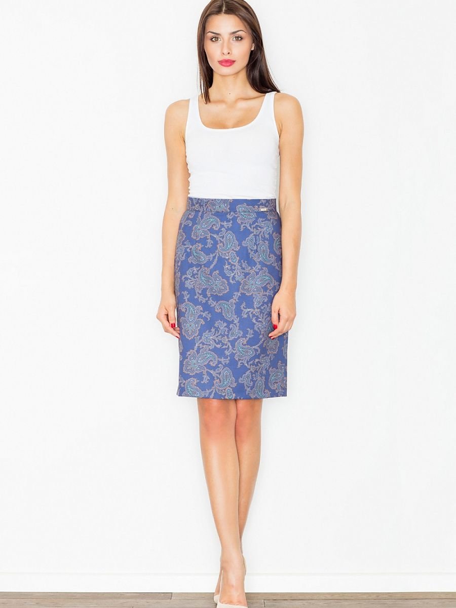 Elegant Pencil Skirt with Unique Pattern