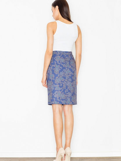 Elegant Pencil Skirt with Unique Pattern