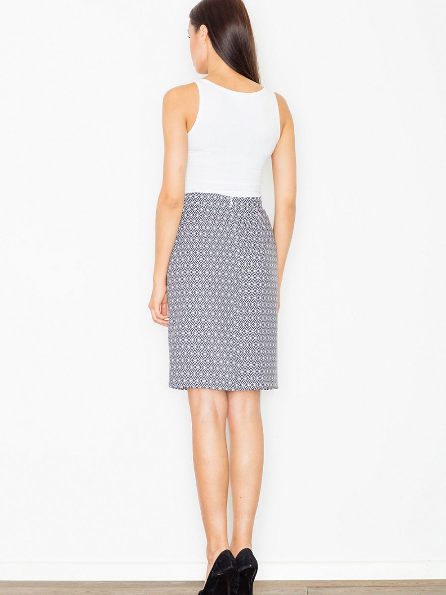 Elegant Patterned Pencil Skirt