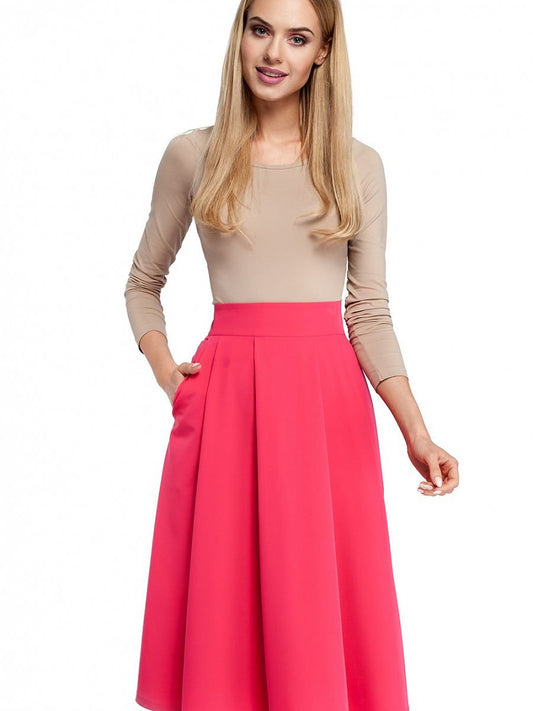 Feminine Flare Knee-Length Skirt