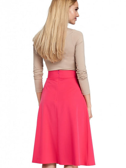 Feminine Flare Knee-Length Skirt