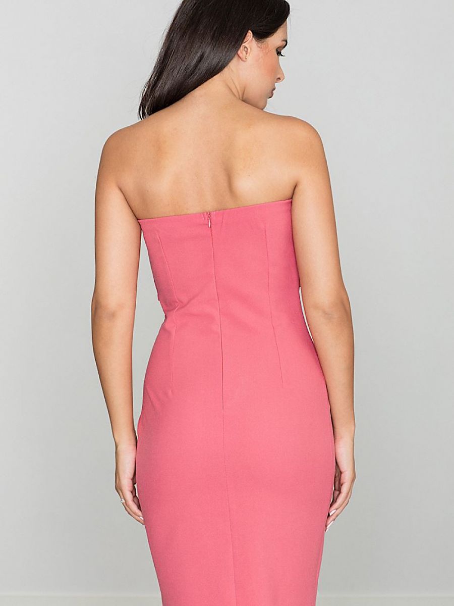 Cocktail dress Figl - Elegant Open Shoulder Stretch Dress