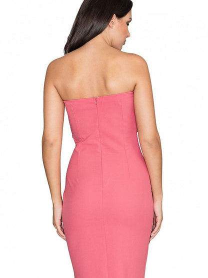 Cocktail dress Figl - Elegant Open Shoulder Stretch Dress