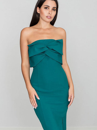 Elegant Open-Shoulder Cocktail Dress by Figl