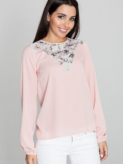 Figl Patterned Neckline Blouse