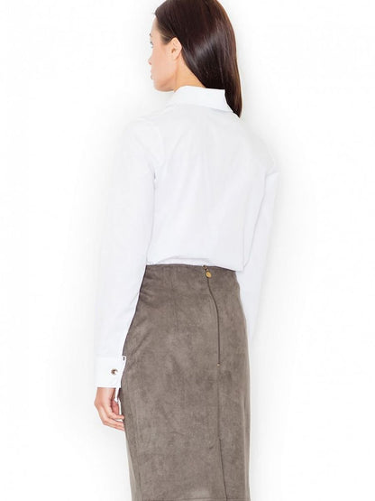 Figl's Timeless Green Knee-Length Skirt