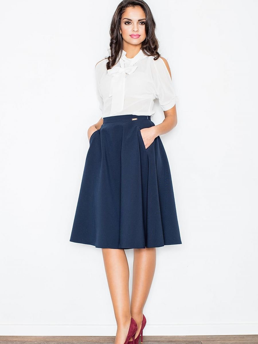 Figl Pleated Midi Skirt with Versatile Elegance