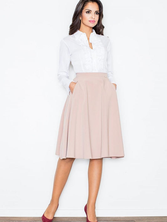 Elegant Pleated Midi Skirt