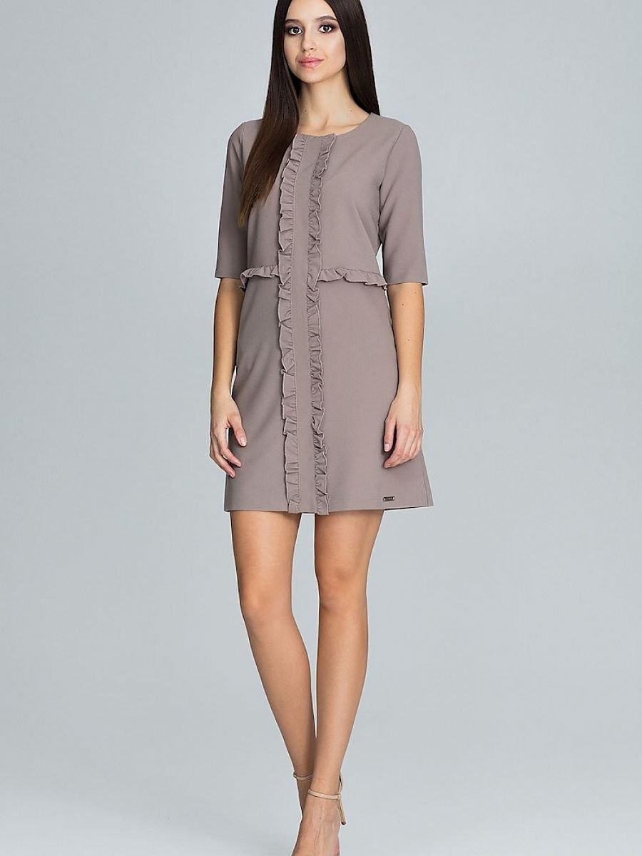 Figl Elegant 3/4 Sleeve Cocktail Dress