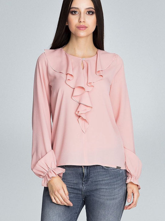 Elegant Jabot Blouse