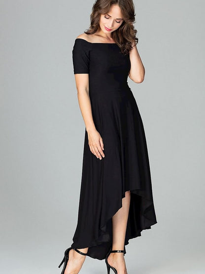 Elegant Asymmetrical Cocktail Dress