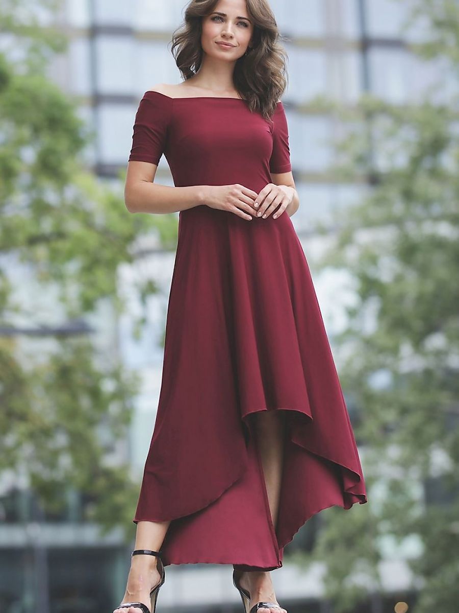 Elegant Off-Shoulder Cocktail Dress Lenitif