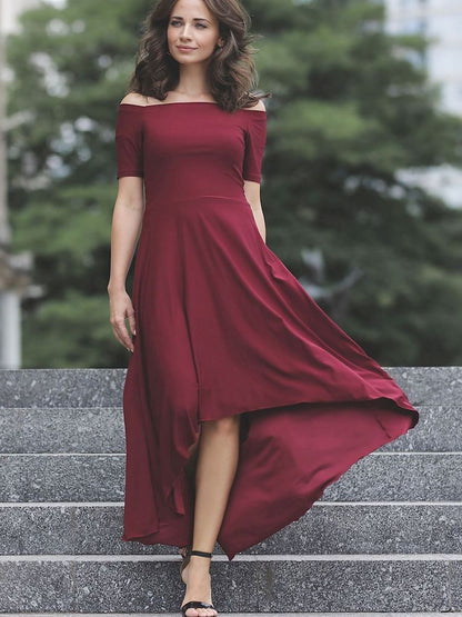 Elegant Off-Shoulder Cocktail Dress Lenitif