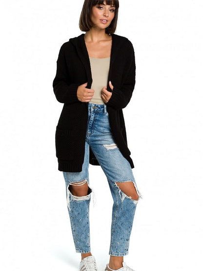 Cozy Hooded Knit Cardigan