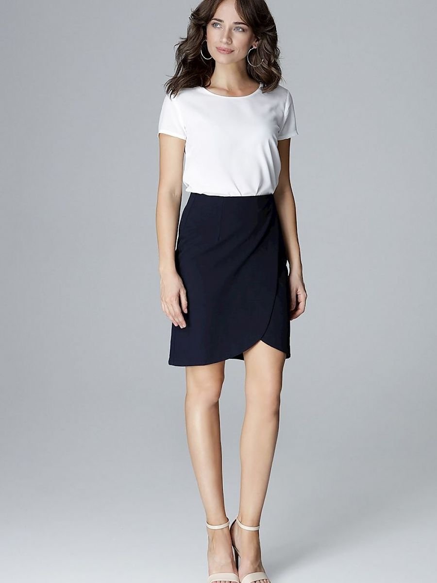 Elegant Envelope Mini Skirt