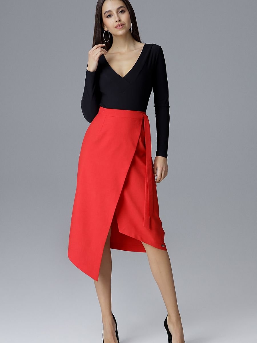 Asymmetrical Chic Tie Skirt