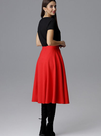 Flared Belted Skirt